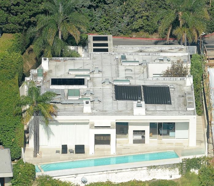 Keanu Reeves house view from above