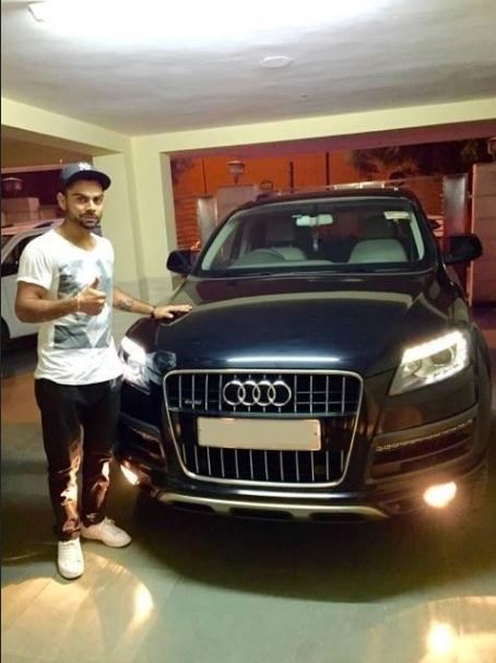 Virat Kholi with one of his Audi