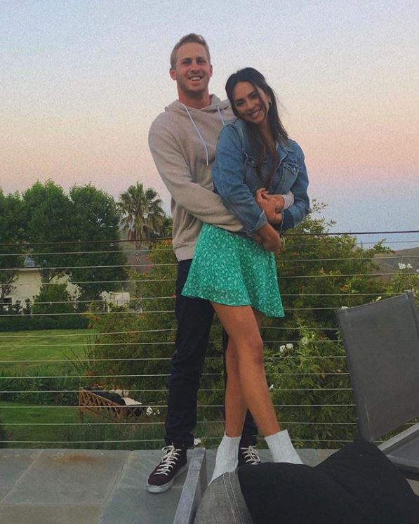 Christen Harper and Jared Goff