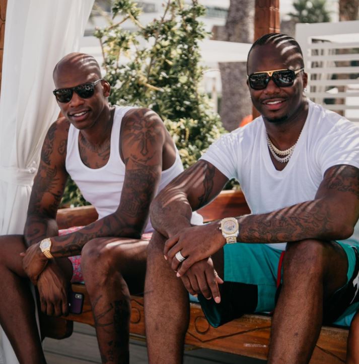Jermaine O'Neal with his brother, Clifford